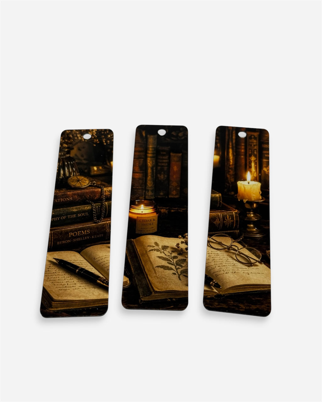 Warm Vintage Treasures Bookmarks (Set of 3)