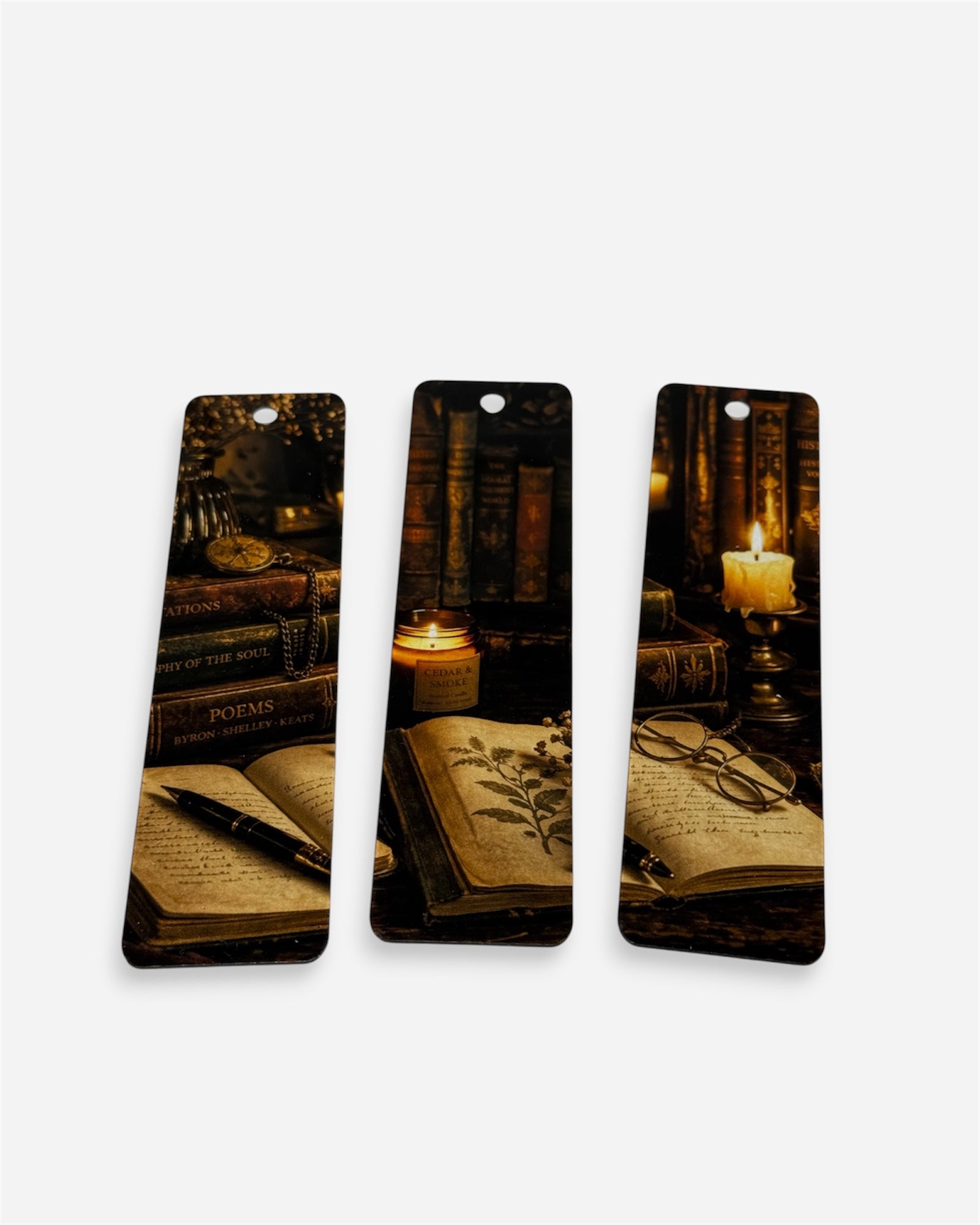 Warm Vintage Treasures Bookmarks (Set of 3)