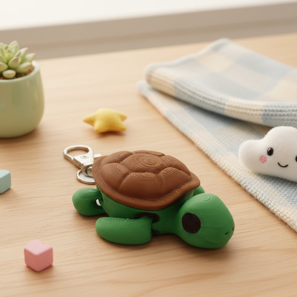 Baby Turtle Keychain