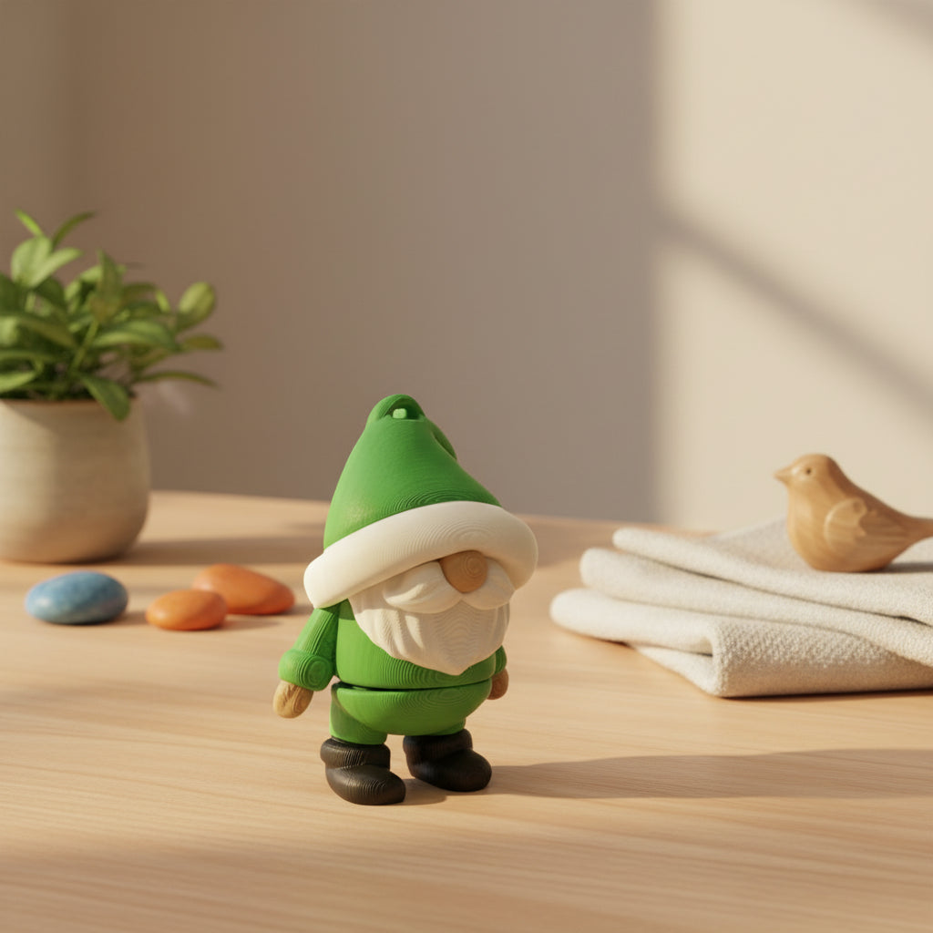Tiny Gnome Keychain