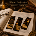 Warm Vintage Treasures Bookmarks (Set of 3)